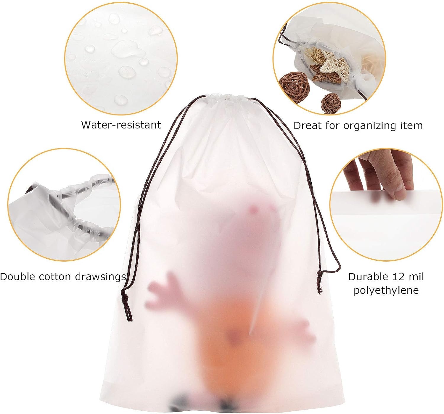 10 Pcs Shoe Bags For Travel Wa - Multi Pack Underwear recension och pris