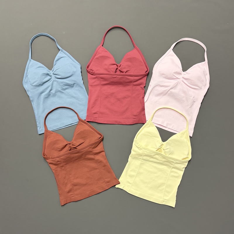 Gym Women Sports Tank Top Seam - Suspender Tank Top recension och pris