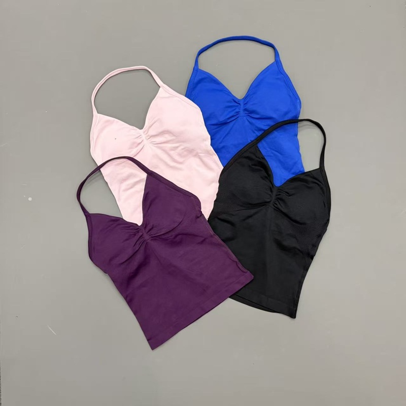 Gym Women Sports Tank Top Seam - Suspender Tank Top recension och pris
