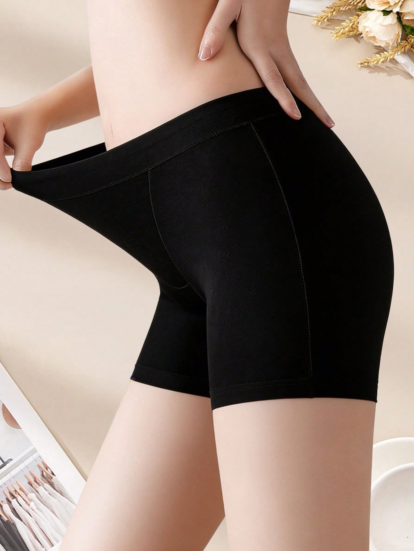 2PCS Cotton Safety Women's Sho - Boxer Brief Pack Cotton recension och pris