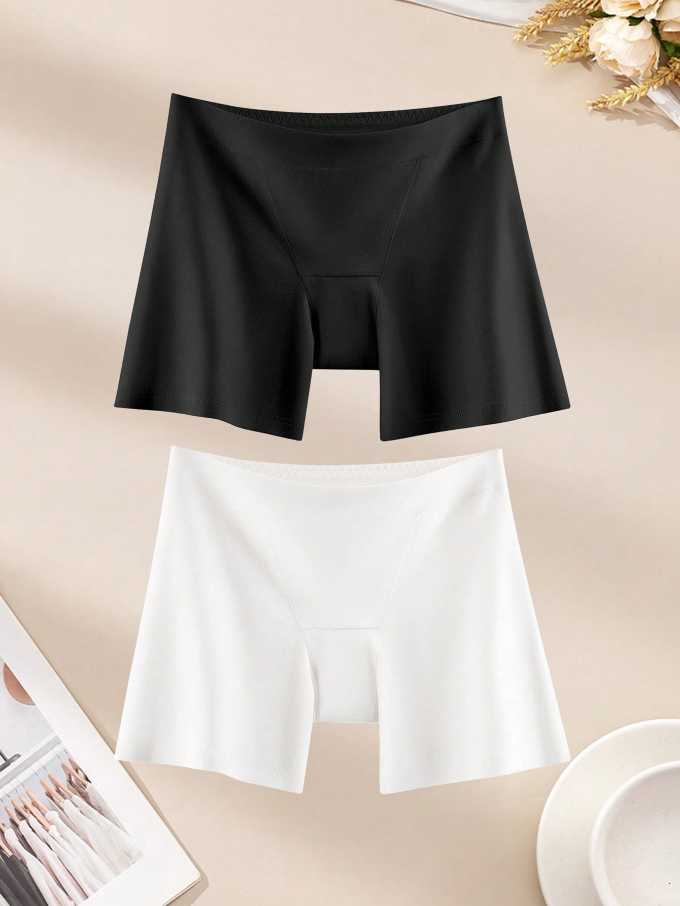 2PCS Cotton Safety Women's Sho - Boxer Brief Pack Cotton recension och pris