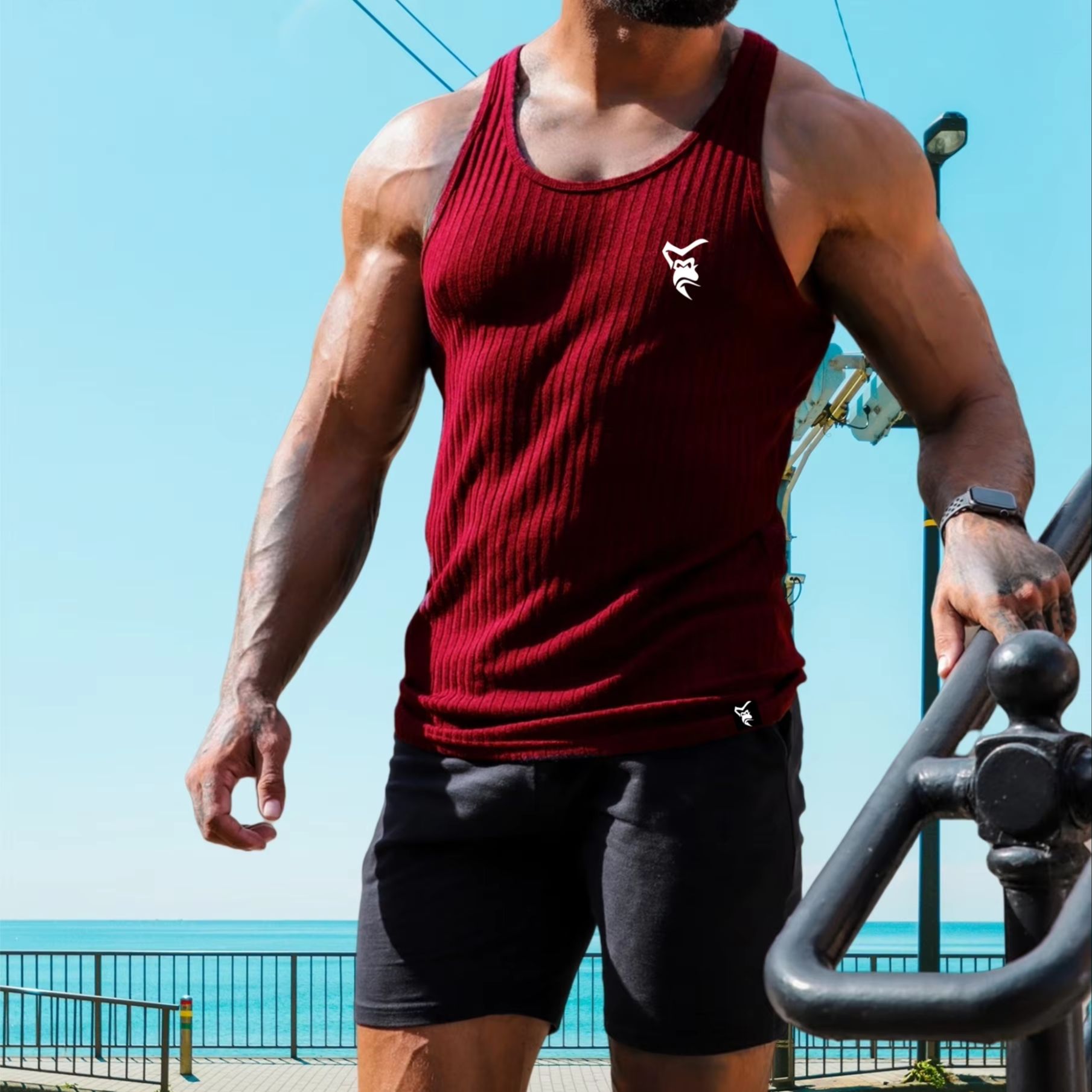 NEW Men's Quick Dry Running Ta - Sleeveless Undershirt recension och pris