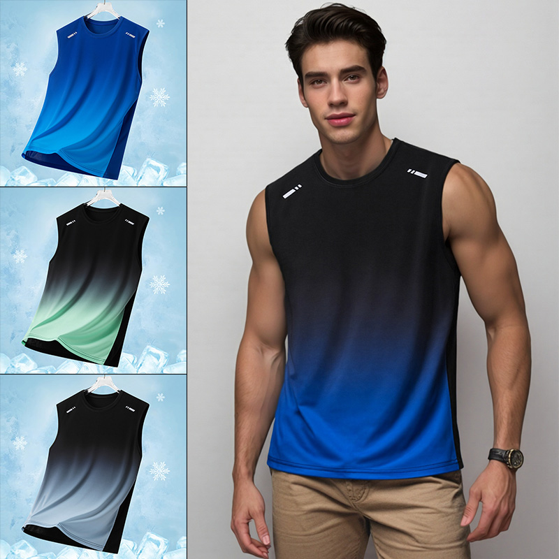 Men Gradient Sports Vest Light - Sleeveless Undershirt recension och pris